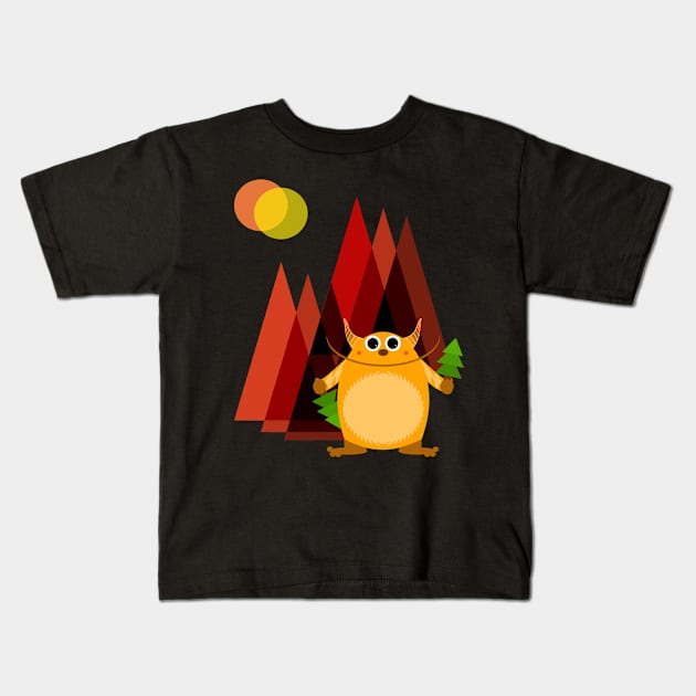 Cuteness from the Woods Kids T-Shirt by This Cute Eel